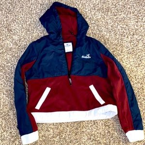 Hollister Sweatshirt Pullover Jacket Cropped Size Large